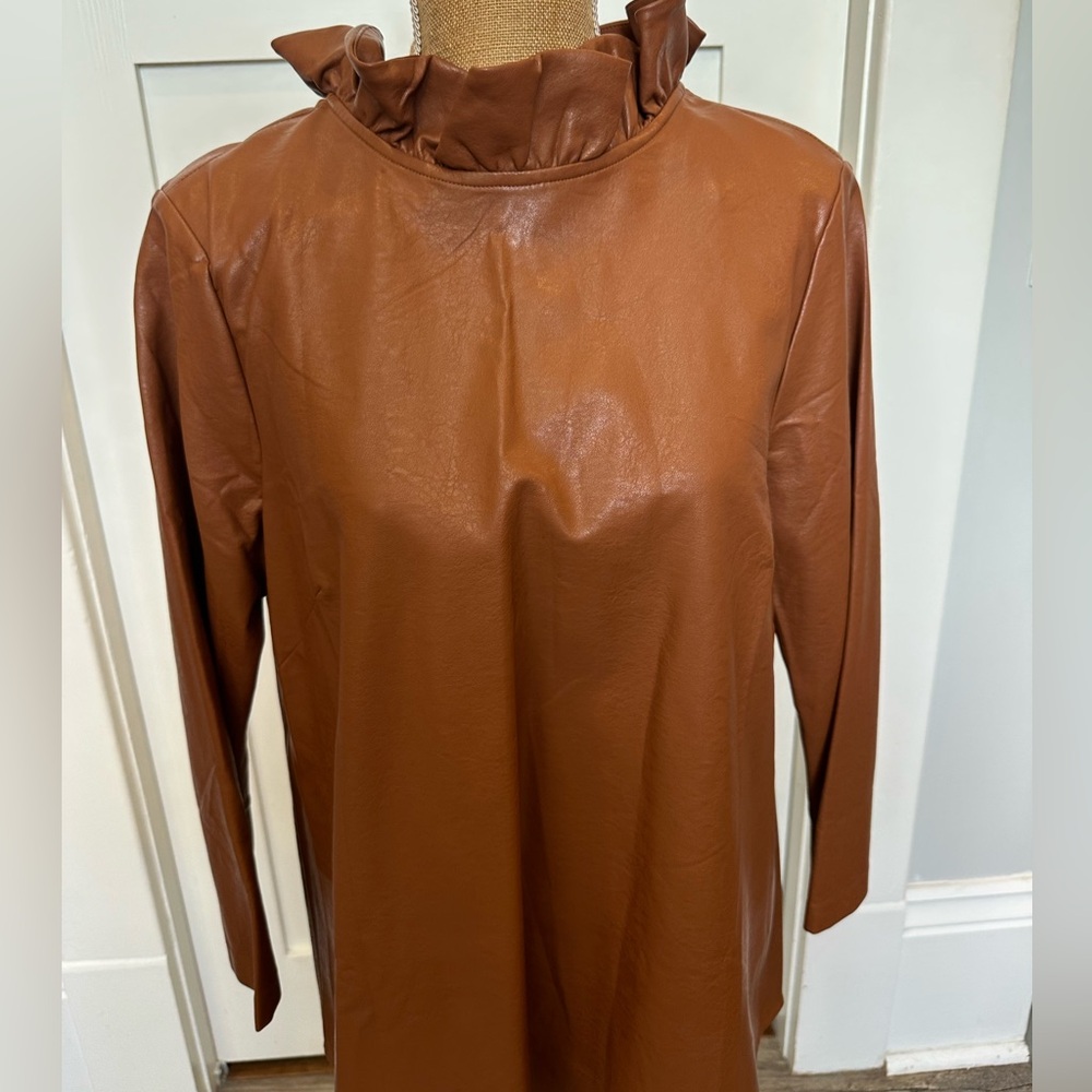 Tuckernuck Chestnut Leather Top